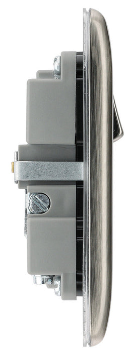BG NBI21UB Nexus Metal Single Socket + 2x USB /Black Insert - Brushed Iridium - westbasedirect.com