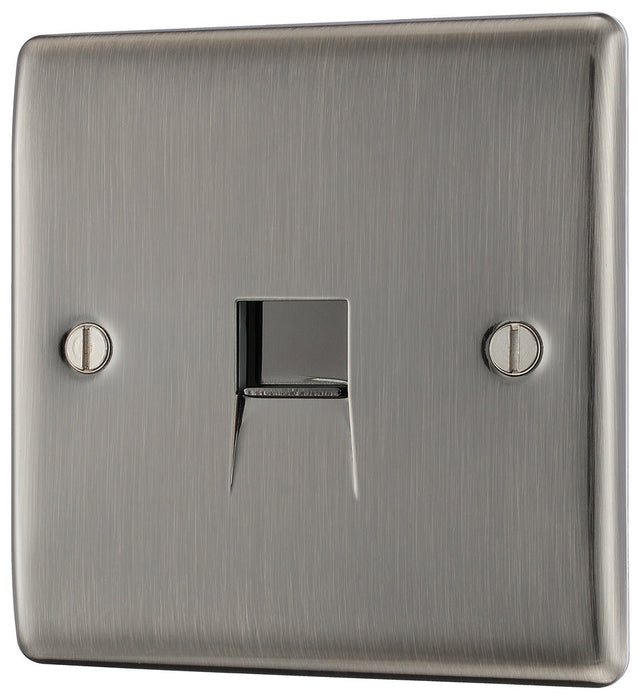 BG NBIBTM1 Nexus Metal Master Telephone Socket - Brushed Iridium - westbasedirect.com
