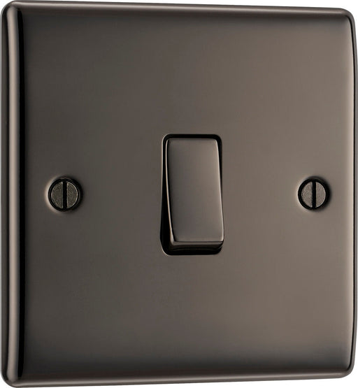 BG NBN12 Nexus Metal Single Light Switch 10A - Black Nickel - westbasedirect.com