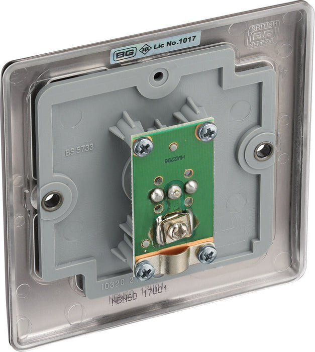 BG NBN60 Nexus Metal TV Aerial Socket - Black Nickel - westbasedirect.com