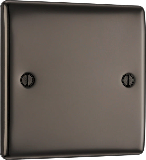 BG NBN94 Nexus Metal Single Blanking Plate - Black Nickel - westbasedirect.com