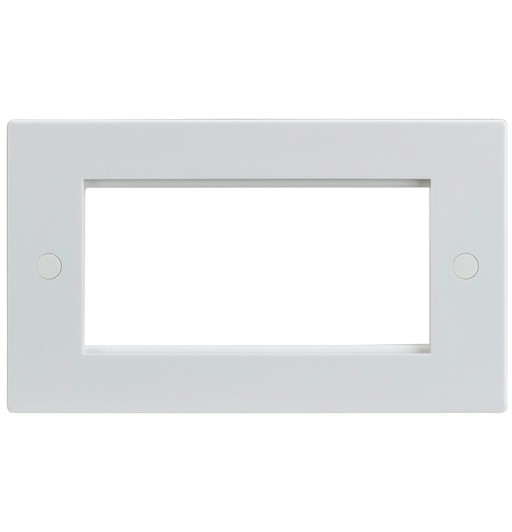 Knightsbridge NET4GWH White Square Edge 4G Modular Faceplate - westbasedirect.com