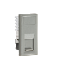Knightsbridge NETCAT5GY UTP CAT5e RJ45 Outlet Module 25x50mm - Grey