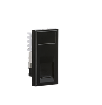 Knightsbridge NETCAT6BK UTP CAT6 RJ45 Outlet Module 25x50mm - Black