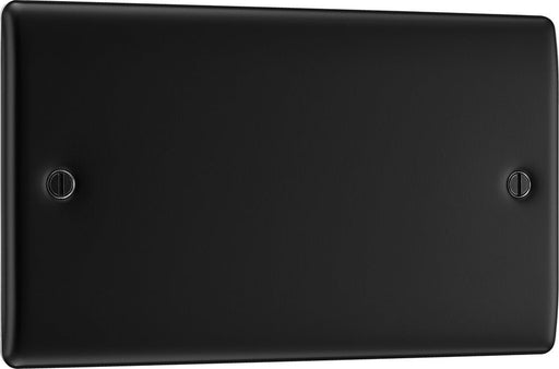 BG NFB95 Nexus Metal Double Blanking Plate - Matt Black - westbasedirect.com
