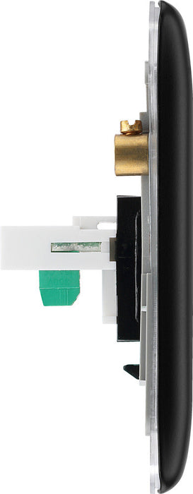 BG NFBRJ111 Nexus Metal RJ11 Single Data Outlet Socket - Matt Black - westbasedirect.com