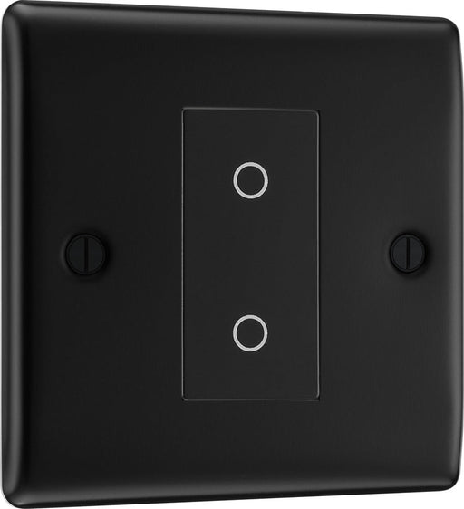 BG NFBTDS1B-K Nexus Metal 2-Way Secondary 200W Single Touch Dimmer Switch - Matt Black (Black) - westbasedirect.com