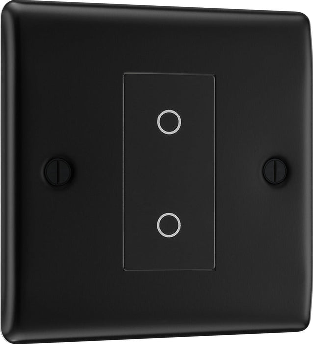 BG NFBTDM1B-K Nexus Metal 2-Way Master 200W Single Touch Dimmer Switch - Matt Black (Black) - westbasedirect.com