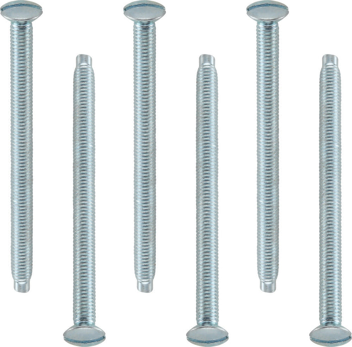 BG NFS50/10 M3.5 x 50mm Raised Head Screws (10 Pack) - Brushed Steel - westbasedirect.com