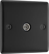 BG NMB60 Nexus Metal TV Aerial Socket - Matt Black