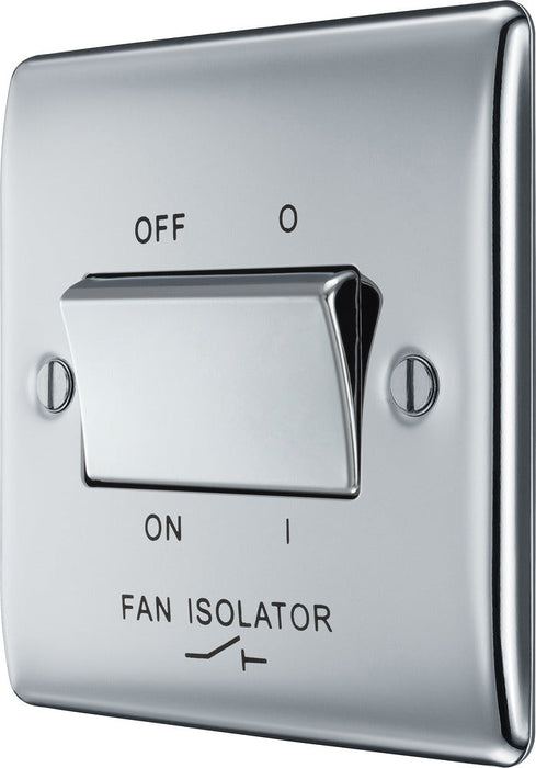BG NPC15 Nexus Metal Fan Isolator Switch TP 10A - Polished Chrome - westbasedirect.com