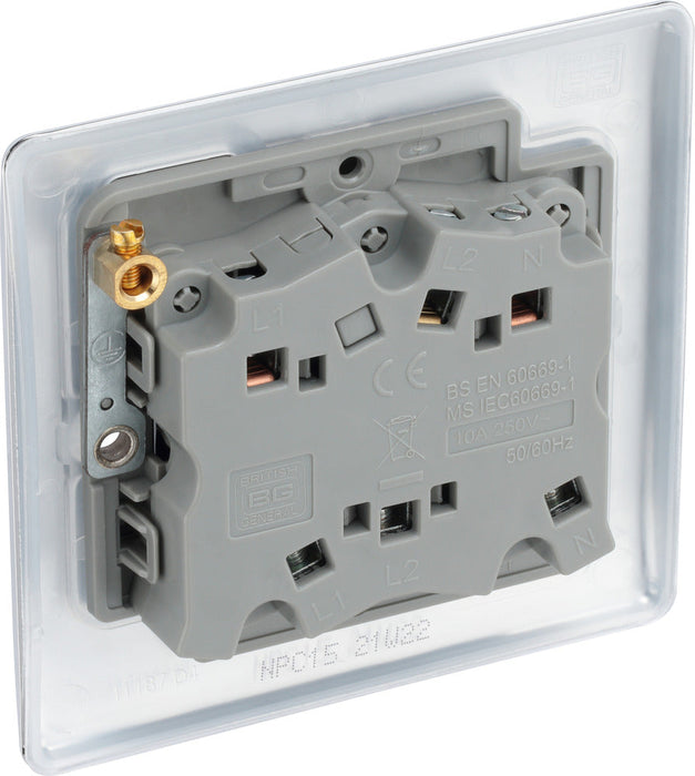 BG NPC15 Nexus Metal Fan Isolator Switch TP 10A - Polished Chrome - westbasedirect.com