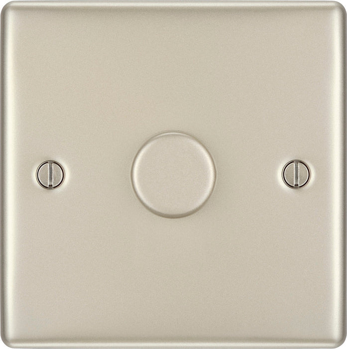 BG NPR81 Nexus Metal 2-Way Single Trailing Edge Dimmer Push On/Off - Pearl Nickel - westbasedirect.com