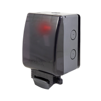 Click OA652T Weatherproof IP66 13A Fused Connection DP Switched + Neon (Semi-Transparent Lid)