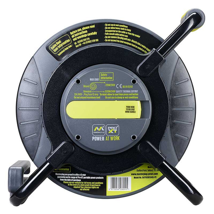 Masterplug PRO-XT 4 Socket 30m 13A Anti-Twist Fixed Socket - westbasedirect.com