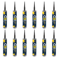 Unicrimp OB1SCS290A OB1 Multi-Surface Construction Sealant & Adhesive Anthracite 290ml (12 Pack)