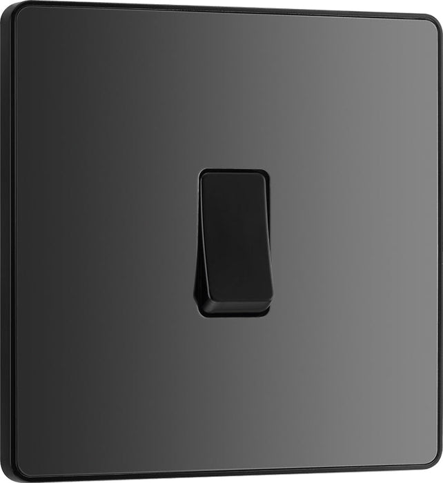 BG Evolve PCDBC13B 20A 16AX Single Intermediate Light Switch - Black Chrome (Black) - westbasedirect.com