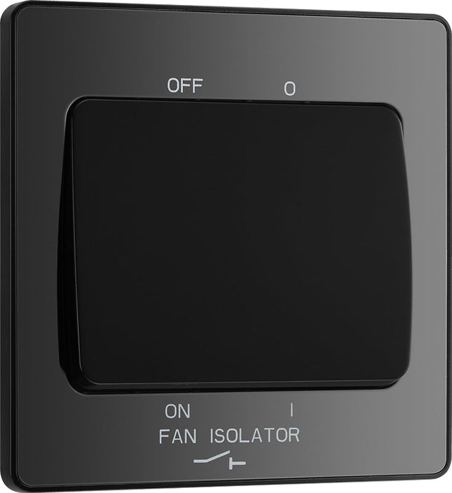 BG Evolve PCDBC15B 10A Triple Pole Fan Isolator Switch - Black Chrome (Black) - westbasedirect.com