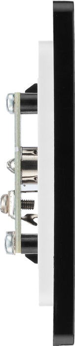 BG Evolve PCDBC60B Single Socket for TV or FM Co-Axial Aerial Connection - Black Chrome (Black) - westbasedirect.com