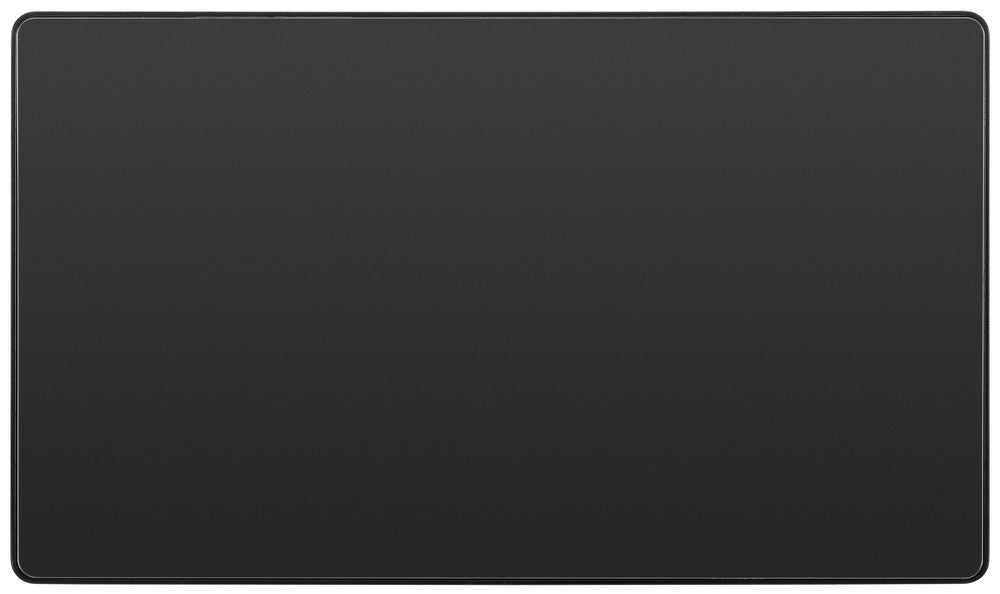 BG Evolve PCDBC95B Double Blank Plate - Black Chrome (Black) - westbasedirect.com