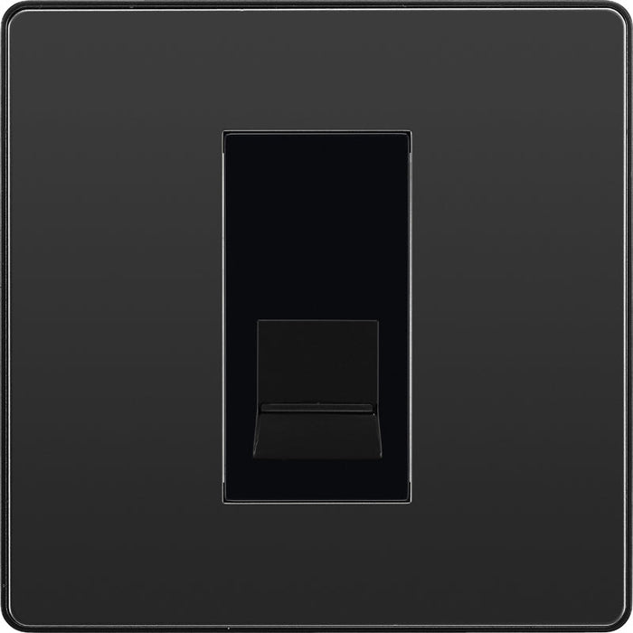 BG Evolve PCDBCBTM1B Single Master Telephone Socket - Black Chrome (Black) - westbasedirect.com
