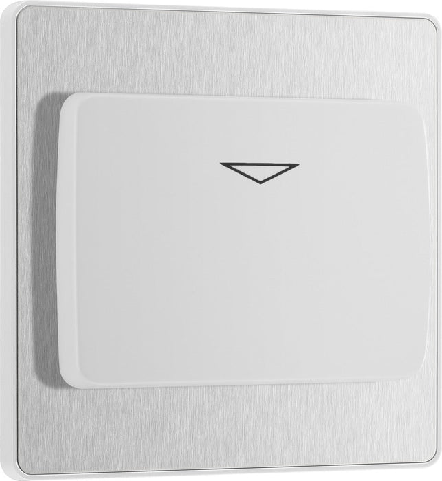 BG Evolve PCDBSKYCSW 20A 16A Hotel Key Card Switch - Brushed Steel (White) - westbasedirect.com