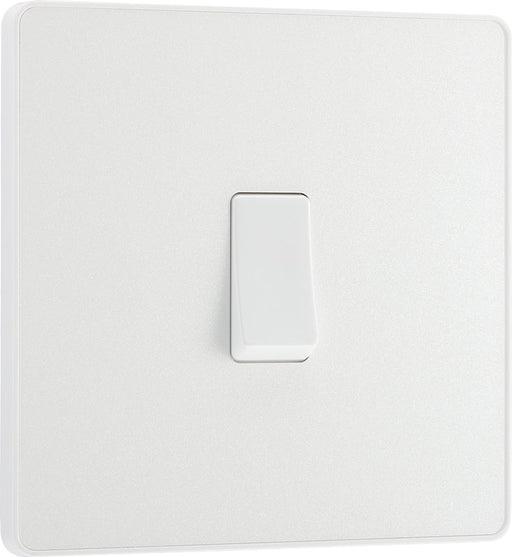 BG Evolve PCDCL12W 20A 16AX 2 Way Single Light Switch - Pearlescent White (White) - westbasedirect.com