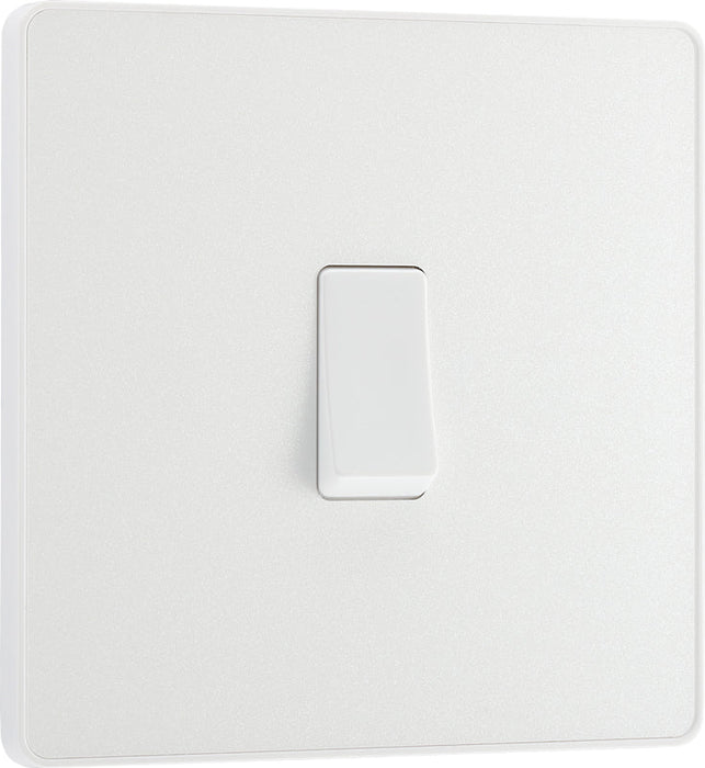 BG Evolve PCDCL12W 20A 16AX 2 Way Single Light Switch - Pearlescent White (White) - westbasedirect.com