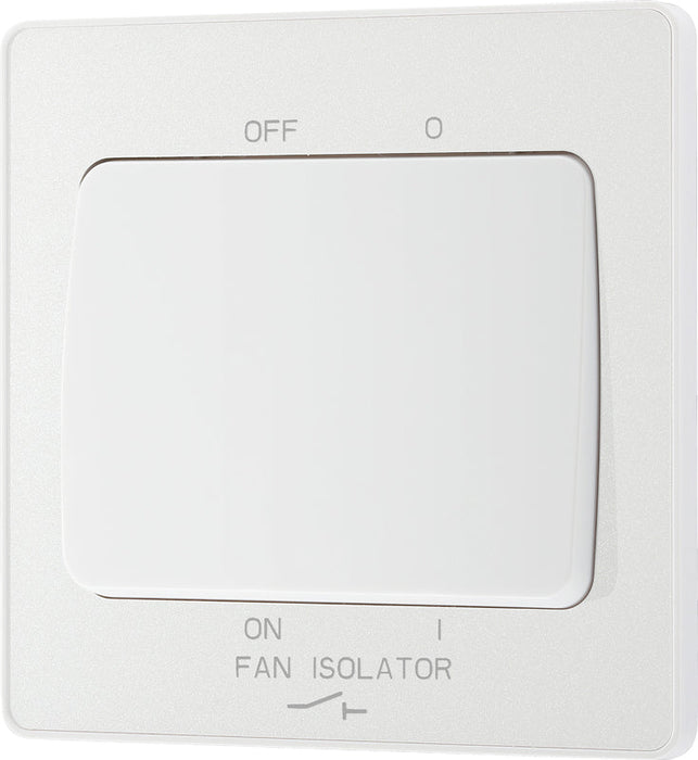 BG Evolve PCDCL15W 10A Triple Pole Fan Isolator Switch - Pearlescent White (White) - westbasedirect.com