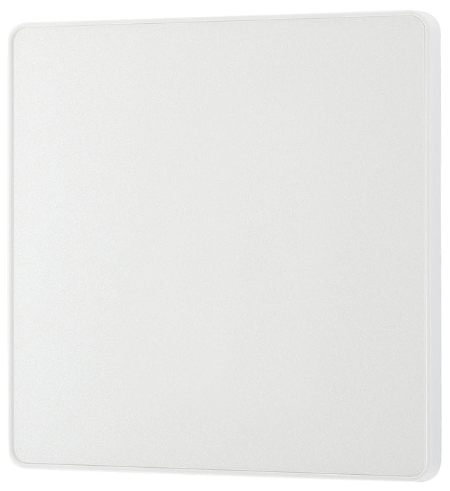 BG Evolve PCDCL94W Single Blank Plate - Pearlescent White (White) - westbasedirect.com