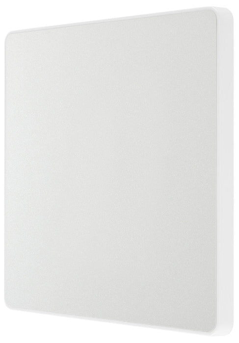 BG Evolve PCDCL94W Single Blank Plate - Pearlescent White (White) - westbasedirect.com