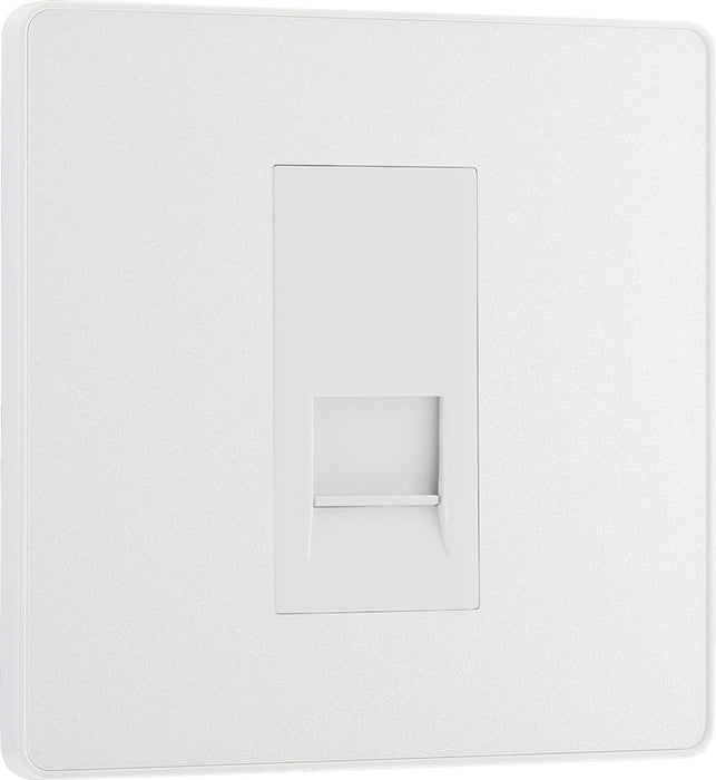 BG Evolve PCDCLBTM1W Single Master Telephone Socket - Pearlescent White (White) - westbasedirect.com