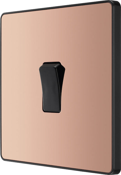 BG Evolve PCDCP12B 20A 16AX 2 Way Single Light Switch - Polished Copper (Black) (5 Pack) - westbasedirect.com