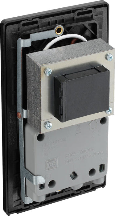 BG Evolve PCDCP20B 115/240V Dual Voltage Shaver Socket - Polished Copper (Black) - westbasedirect.com