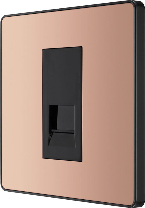 BG Evolve PCDCPBTM1B Single Master Telephone Socket - Polished Copper (Black) - westbasedirect.com