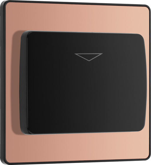 BG Evolve PCDCPKYCSB 20A 16A Hotel Key Card Switch - Polished Copper (Black) - westbasedirect.com