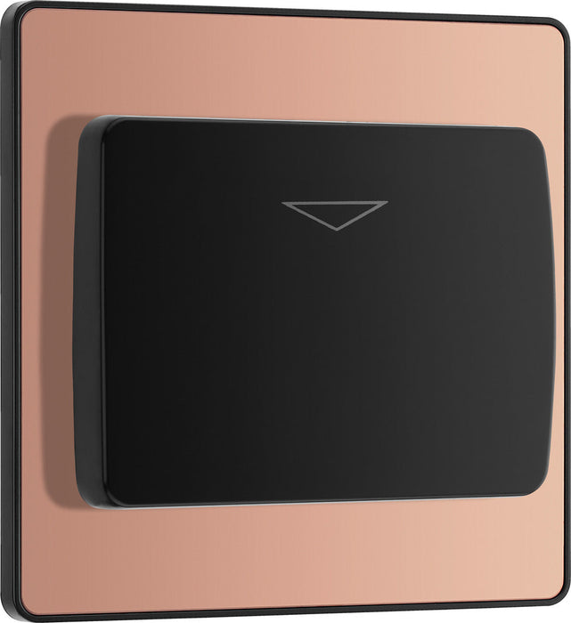BG Evolve PCDCPKYCSB 20A 16A Hotel Key Card Switch - Polished Copper (Black) - westbasedirect.com