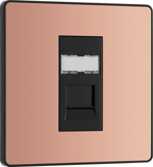 BG Evolve PCDCPRJ451B Single RJ45 Telephone Socket - Polished Copper (Black) - westbasedirect.com