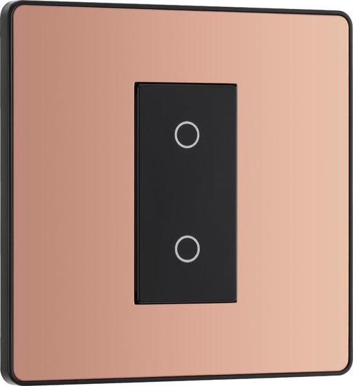 BG Evolve PCDCPTDM1B 2-Way Master 200W Single Touch Dimmer Switch - Polished Copper (Black) - westbasedirect.com