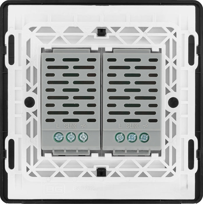 BG Evolve PCDCPTDS2B 2-Way Secondary 200W Double Touch Dimmer Switch - Polished Copper (Black) - westbasedirect.com