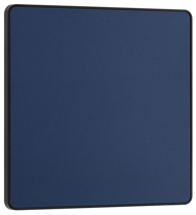 BG Evolve PCDDB94B Single Blank Plate - Matt Blue (Black) - westbasedirect.com