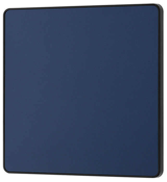 BG Evolve PCDDB94B Single Blank Plate - Matt Blue (Black) - westbasedirect.com