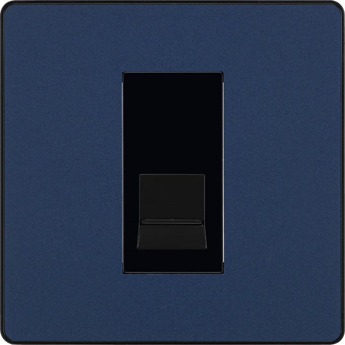 BG Evolve PCDDBBTM1B Single Master Telephone Socket - Matt Blue (Black) - westbasedirect.com