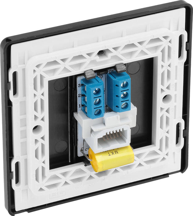 BG Evolve PCDDBBTM1B Single Master Telephone Socket - Matt Blue (Black) - westbasedirect.com