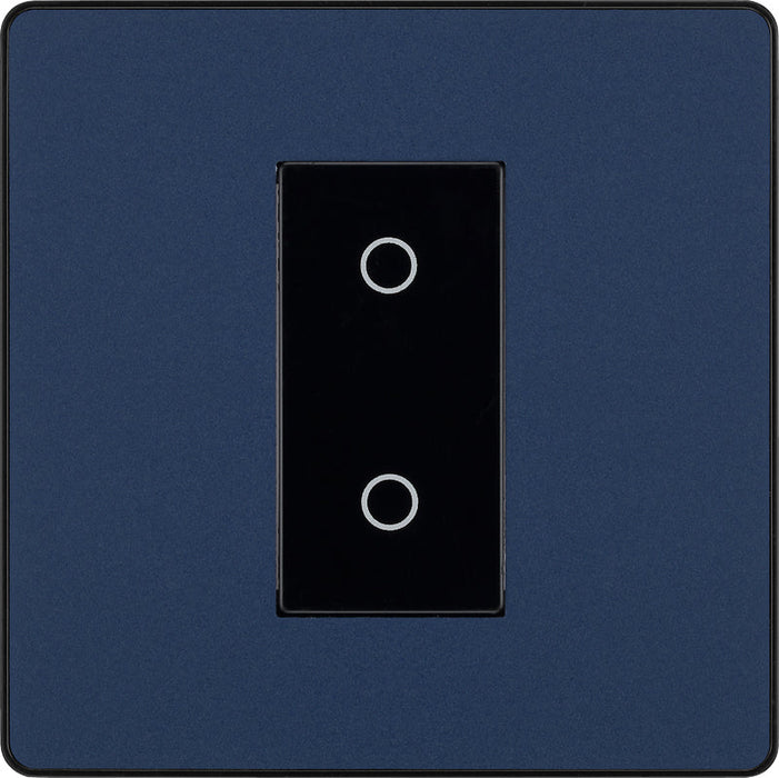 BG Evolve PCDDBTDM1B 2-Way Master 200W Single Touch Dimmer Switch - Matt Blue (Black) - westbasedirect.com