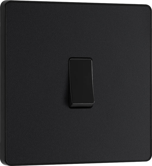 BG Evolve PCDMB12B 20A 16AX 2 Way Single Light Switch - Matt Black (Black) - westbasedirect.com