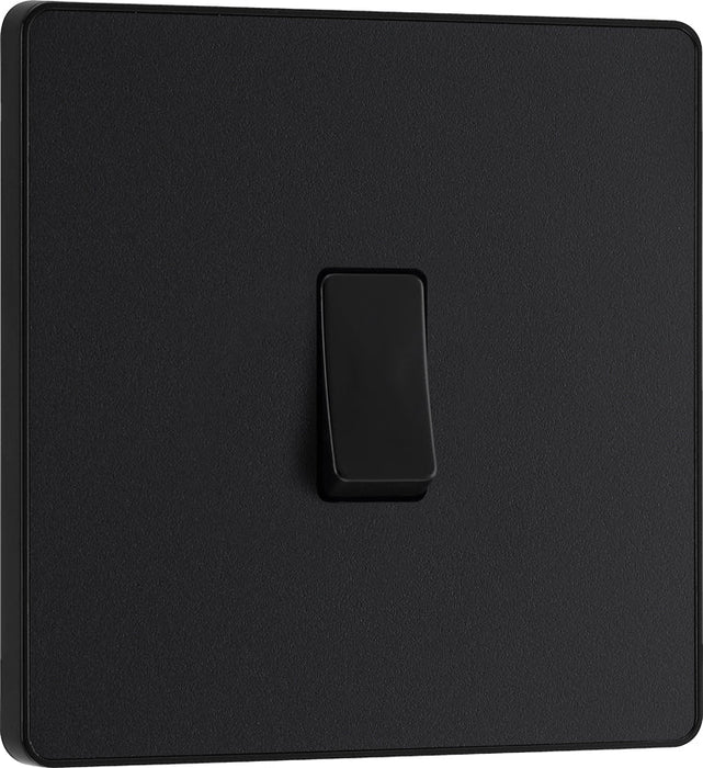 BG Evolve PCDMB13B 20A 16AX Single Intermediate Light Switch - Matt Black (Black) - westbasedirect.com