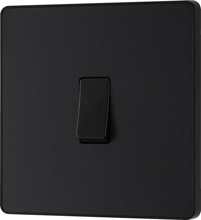 BG Evolve PCDMB13B 20A 16AX Single Intermediate Light Switch - Matt Black (Black) - westbasedirect.com