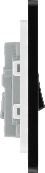 BG Evolve PCDMB13B 20A 16AX Single Intermediate Light Switch - Matt Black (Black) - westbasedirect.com