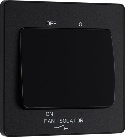 BG Evolve PCDMB15B 10A Triple Pole Fan Isolator Switch - Matt Black (Black) - westbasedirect.com
